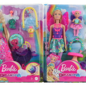 Barbie Pohádkový herní set s panenkou GJK49