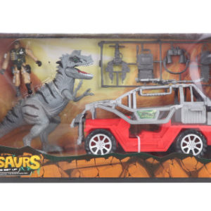 Auto s dinosaurem