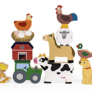 Dřevěná balanční sada farma