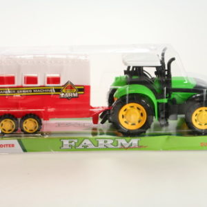 Traktor s přívěsem na koně