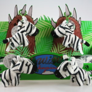 Plyš Zebra klíčenka 24/bal