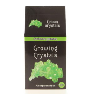 Mini chemická sada - rostoucí krystaly - zelené