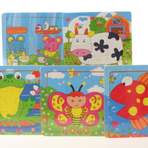 Dřevěné puzzle zvířátka