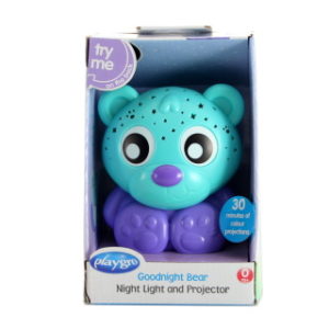 Playgro - Usínací lampička medvídek s projektorem - zelený