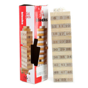 Dřevěná jenga věž