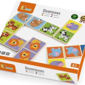 Dřevěné domino - divoká zvířata